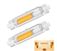 Dvnoua Lot de 2 ampoules LED R7S 78 mm à intensité variable 20 W (équivalent à 200 W), blanc chaud 3000 K 2000 lm, économie d'énergie comme remplacement halogène J78 mm, sans scintillement, angle de