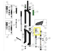 DVO Luftkolben Kit SL, Onyx 38 D1|D2|WP SL, 241-SP08