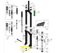 DVO Rebound Foot Nut, Bodenschraubenkit Zugstufe, Diamond 36 D1 |Onyx 38 D1|D2|WP, 241-SP03
