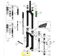 DVO Rebound Knob, Einstellknopf Zugstufe, Diamond 36 D1 | Onyx 38 D1|D2, 241-1037-SP