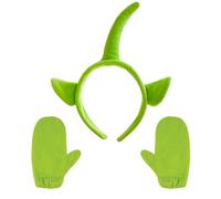 DVOFU Lot de 2 bandeaux et gants Teletubbies avec personnage de dessin animé Dipsy - Décoration de fête d'Halloween pour adultes et enfants - Accessoire cadeau