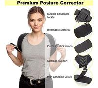 DVONE Correcteur De Posture, 68-91cm Buste Redresseur De Dos Réglable En Matériau Doux Et Respirant Pour Corriger La Posture Et Soulager Les Douleurs Du Dos, Du Cou, De La Nuque Et Des épaules