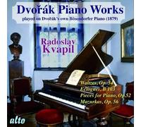 Dvorak : Œuvres pour Piano. Kvapil.