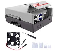 DVOZVO Retro Gaming Nes4Pi Boîtier pour Raspberry Pi 4, Ventilateur inclus