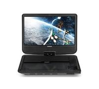 Lenco DVP-901BK - Lecteur DVD portable de 9 pouces avec connexion USB et dispositif de suspension - Noir
