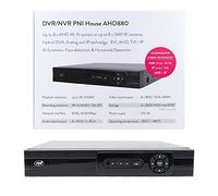 DVR/NVR PNI House AHD880, 8 canaux analogiques 4K-N ou 8 canaux 5 MP, H265+, entrée Audio, Sortie Audio, USB 2.0, 2 x SATA Max 8 to