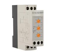 DVRD Overvoltage Undervoltage Relay DC 24V Real Time Monitoring Values for DC Motor Battery UPS Power Supply and Industrial Control Systems (DC24V)