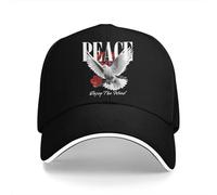 DVRSCVHEN Casquette de Baseball Rose Casquettes d’Homme Visor Protection Snapback Peace Dove Cadeaux Casquettes