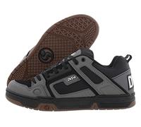 DVS Men's Comanche Charc Black White Nubuck Low Top Sneaker Shoes 10.5