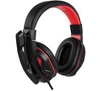 DVSDVCS-TECHMADE Casque PC/pour Gaming/avec Microphone/pour Consoles/PC/Laptop/Smartphone - Couleur Rouge