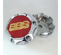 DVSWRB 4Pcs Voiture Alliage Cache Moyeux, pour BBS, Capuchons Centre Roue Enjoliveurs avec Logo Roue Jante Emblème Badge Décoration Accessoires, 68mm