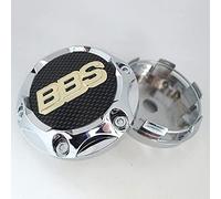 DVSWRB 4Pcs Voiture Alliage Cache Moyeux, pour BBS, Capuchons Centre Roue Enjoliveurs avec Logo Roue Jante Emblème Badge Décoration Accessoires, 68mm