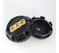 DVSWRB 4Pcs Voiture Alliage Cache Moyeux, pour BBS, Capuchons Centre Roue Enjoliveurs avec Logo Roue Jante Emblème Badge Décoration Accessoires, 68mm