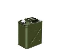 DVTFRUI Jerricane À Essence INOX Verte Extra Épaisse Résistante Durable pour Stockage Extérieur, Garage, Transport De Carburant,30L