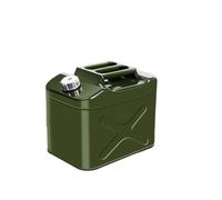 DVTFRUI Jerricane À Essence INOX Verte Extra Épaisse Résistante Durable pour Stockage Extérieur, Garage, Transport De Carburant,20L