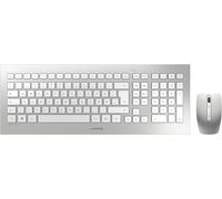 DW 8000 ensemble clavier et souris sans fil, Disposition suisse (QWERTZ), alimenté par batterie, clavier ultra-plat, souris à 3 boutons avec capteur infrarouge, Blanc argenté