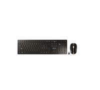 DW 9100 SLIM - Ensemble clavier et souris - sans fil - 2.4 GHz, Bluetooth 4.2 - Suisse - noir/bronze