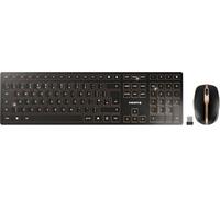 Dw 9100 Slim, Ensemble Clavier Et Souris Sans Fil, Layout Italien (Qwerty), Connexion Bluetooth Et Radio, Touches Silencieuses, Rechargeable, Noir-Bronze