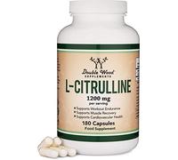 DW L-Citrulline | 180 Capsules de L Citrulline - 1200 mg par Portion | Complement Oxyde Nitrique | Sans OGM Sans Gluten | Fabriqué au Royaume-Uni