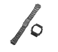 DW5600 Mod Kit Boîtier de bracelet en métal rétro compatible avec Casio DW-5600 GW-B5600 Bracelet montre à lunette acier 316L sculpté vintage modifié style indien(B Retro Style)