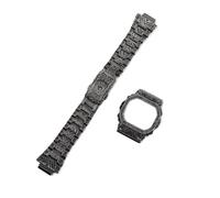 DW5600 Mod Kit Boîtier de bracelet en métal rétro compatible avec Casio DW-5600 GW-B5600 Bracelet montre à lunette acier 316L sculpté vintage modifié style indien(A Indian Style)