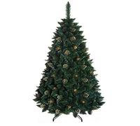 DWA Albero di Natale Grande Verde Foresta Tradizionale Con Base in Scatola Nuovo (Gold Pine, 150 cm)