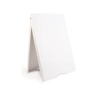 DWA Chevalet de trottoir Panneau/support d’affichage publicitaire 810 x 530 mm Blanc