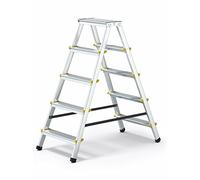 DWA Escabeau Double Pliable en Aluminium 5 marches