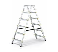 MonMobilierDesign DWA Escabeau double pliable en aluminium 6 marches G