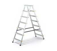 MonMobilierDesign DWA Escabeau double pliable en aluminium 7 marches