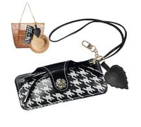 Dwafill Sac à lunettes à suspendre, lot de 2 pièces, équipé d'un clip magnétique, étui plat pour lunettes de soleil, tendance pour la plage, le camping, l'escalade