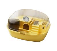 Dwarf Hamster Cage - Abri de rongeurs transparent, Mini Cage de brassage | Petite maison d'animaux de compagnie avec roues, boîte de reproduction interactive, stylo de construction de bocaux por