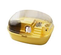 Dwarf Hamster Cage, Small Animal Interactive House, 13,98 x 10,83 x 7,87 pouces Built-in Exercise Wheel, système de tunnel multiniveau, couvercle facile d'accès, cage de gerbil pour mices, habitats