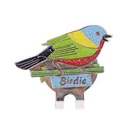 Dwawoo Pince à Chapeau de Golf, Motif Animaux et Insectes Marqueur de Balle de Golf Pince pour Casquette de Golf en Acier Inoxydable(Oiseau)