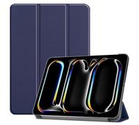 DWaybox Étui pour iPad Pro 13 Pouces 2025 Modèle M5 A3360 / A3361, Coque Folio Protectrice et Légère Style Smart Cover avec Support Multi-Angles -Bleu foncé