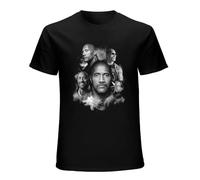 Dwayne Johnson Men's Girlie T-Shirt Dwayne Johnson Shirt Men's - The Rock Shirt - Skyscraper Black 3XL