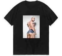 Dwayne Johnson Rock Hard Bottom Print T-shirt pour homme Noir, Noir , M