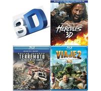 Dwayne "The Rock" Johnson 3-Movie 3D Collection: Hercules / San Andreas & Journey 2 The Mysterious Island [3D Blu-ray, 3-Pack] Region 1/A