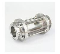 DWBPGVUN Convient pour tuyau de 45 mm OD 5,1 cm Tri Clamp SUS304 Flow Sight Dipoter en verre avec couvercle pour brassage maison