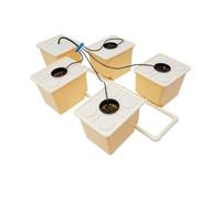 DWC Système hydroponique 5 seaux Système de culture hydroponique avec pompe | Système de culture en eau profonde de 11 l, pot hydroponique d'intérieur polyvalent pour une croissance rapide des plantes