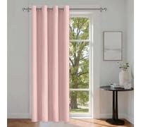 DWCN Rideau Occultant Thermiques Isolants Anti Froid Rose Rideau de Porte L132xH210 cm 1 Pièce Rideaux Separation à Oeillets Brise-bise Rideaux Phonique Anti Bruit pour Salon/Chambres à Coucher/Bureau