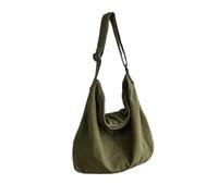 DWDC Sac à bandoulière de grande capacité, sac fourre-tout, sac à bandoulière réglable, sac hobo adapté au shopping, au travail, à la plage, à l'école, aux voyages et au quotidien., Vert, Large