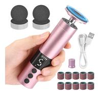 DWDHYEAN 2-en-1 Électrique Pieds et Ongles 9 Vitesses Réglables avec Batterie 2000mAh avec Tête de Meulage Nano et Sac de Rangement pour Talons Fissurés Callosités Peau Morte