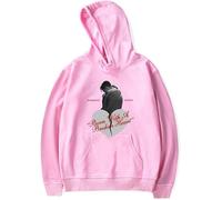 DWDKJU Damiano David Born with a Broken Heart 2025 Sweatshirts, Pulls à Capuche à Manches Longues Imprimés Graphiques Unisexes pour Les Fans De Singer,Rose,4XL