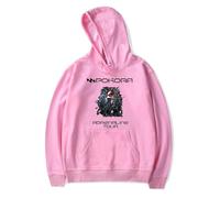 DWDKJU M. Pokora Adrenaline Tour Sweatshirts, Pulls à Capuche à Manches Longues Imprimés Graphiques Unisexes pour Les Fans De Singer,Rose,4XL