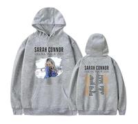 DWDKJU Sarah Connor Arena Tour 2026 Sweatshirts, Pulls à Capuche à Manches Longues Imprimés Graphiques Unisexes pour Les Fans De Singer,Gris,XS