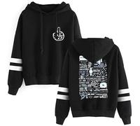 DWDKJU Sarah Connor Sweatshirts, Pulls à Capuche à Manches Longues Imprimés Graphiques Unisexes pour Les Fans De Singer,Noir,XXS