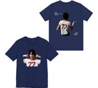 DWDKJU Sombr I Barely Know Her T-Shirt, Les Fans De Musique Imprimé Léger à Manches Courtes pour Le Quotidien Street,Bleu,XXS