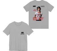 DWDKJU Sombr I Barely Know Her T-Shirt, Les Fans De Musique Imprimé Léger à Manches Courtes pour Le Quotidien Street,Gris,XL