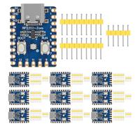 DWEII Lot de 10 mini cartes de développement RP2350-Zero de type C, basées sur le microcontrôleur RPi RP2350A double cœur et double architecture, 29 broches GPIO multifonctions compatibles C/C ++ et